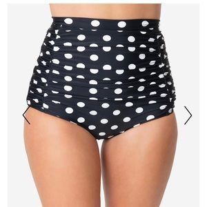 High waisted bathing suit bottom